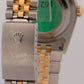 UNPOLISHED Rolex DateJust 36mm FACTORY BLACK DIAMOND Steel JUBILEE 18K 16233 BOX