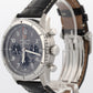 Breitling Aviator AB0119 B01 Chronograph Rhodium Leather Steel 43mm Box Papers