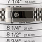 Rolex Datejust 126334 Black Diamond 18k Gold Steel Fluted Jubilee 41mm Watch