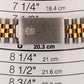 UNPOLISHED Rolex DateJust 36mm FACTORY BLACK DIAMOND Steel JUBILEE 18K 16233 BOX