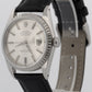Unpolished 1964 Rolex DateJust 1603 Silver Alpha Hands Engine-Turned 36mm Watch