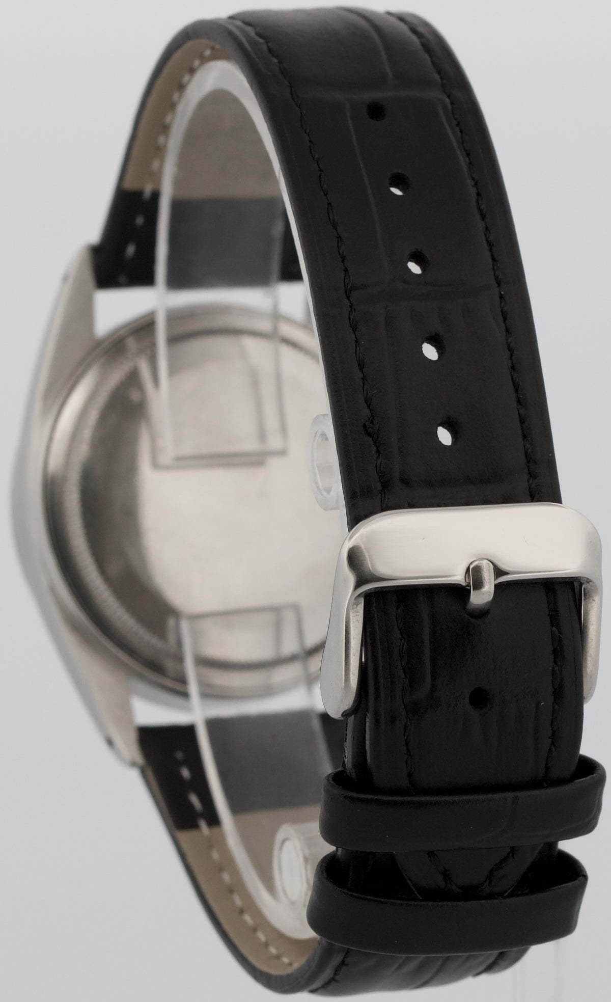 Unpolished 1964 Rolex DateJust 1603 Silver Alpha Hands Engine-Turned 36mm Watch