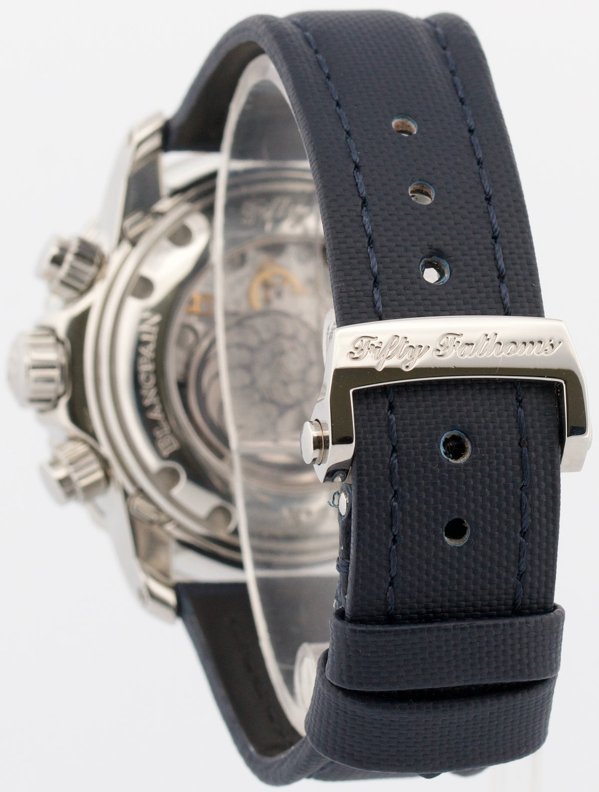 Blancpain Fifty Fathoms Flyback 5066F-1140-52B Steel Blue 45mm Watch Box Papers