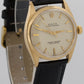 1961 Rolex Oyster Perpetual 1002 14K Yellow Gold Smooth 34mm Leather Watch
