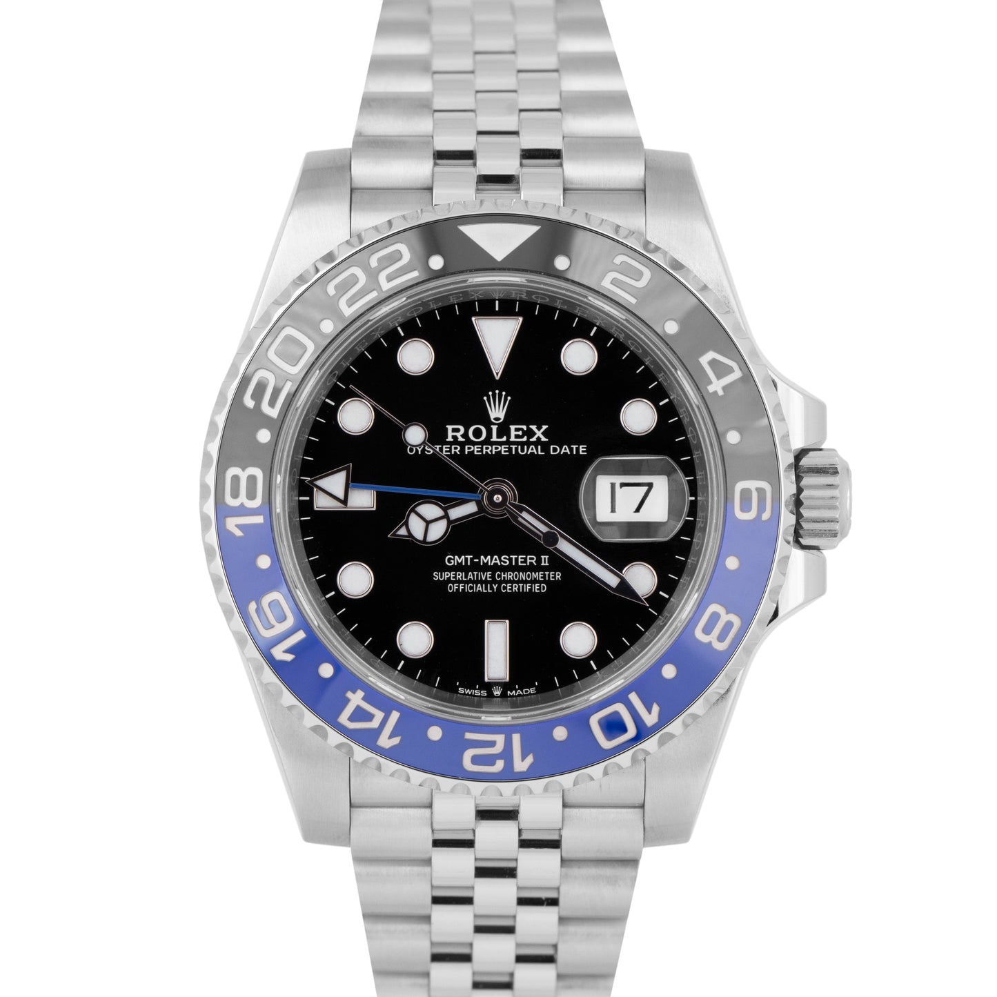 MINT PAPERS Rolex GMT-Master II Batman Black Jubilee 126710 BLNR 40mm Watch B+P