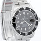 NOS STICKERED Rolex Submariner Date BLACK Steel RANDOM SERIAL 40mm 16610 BOX