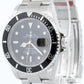 NOS STICKERED Rolex Submariner Date BLACK Steel RANDOM SERIAL 40mm 16610 BOX