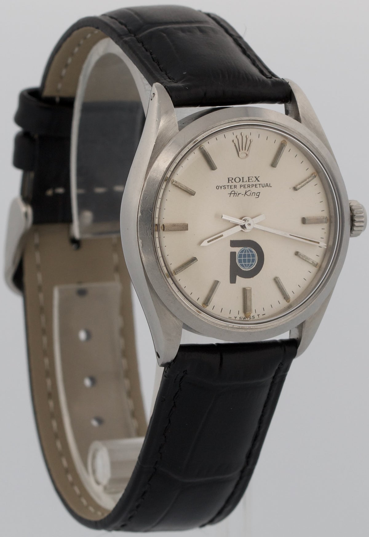 1979 Rolex Oyster Perpetual Air-King 5500 Silver Pool Intairdril Steel 34mm