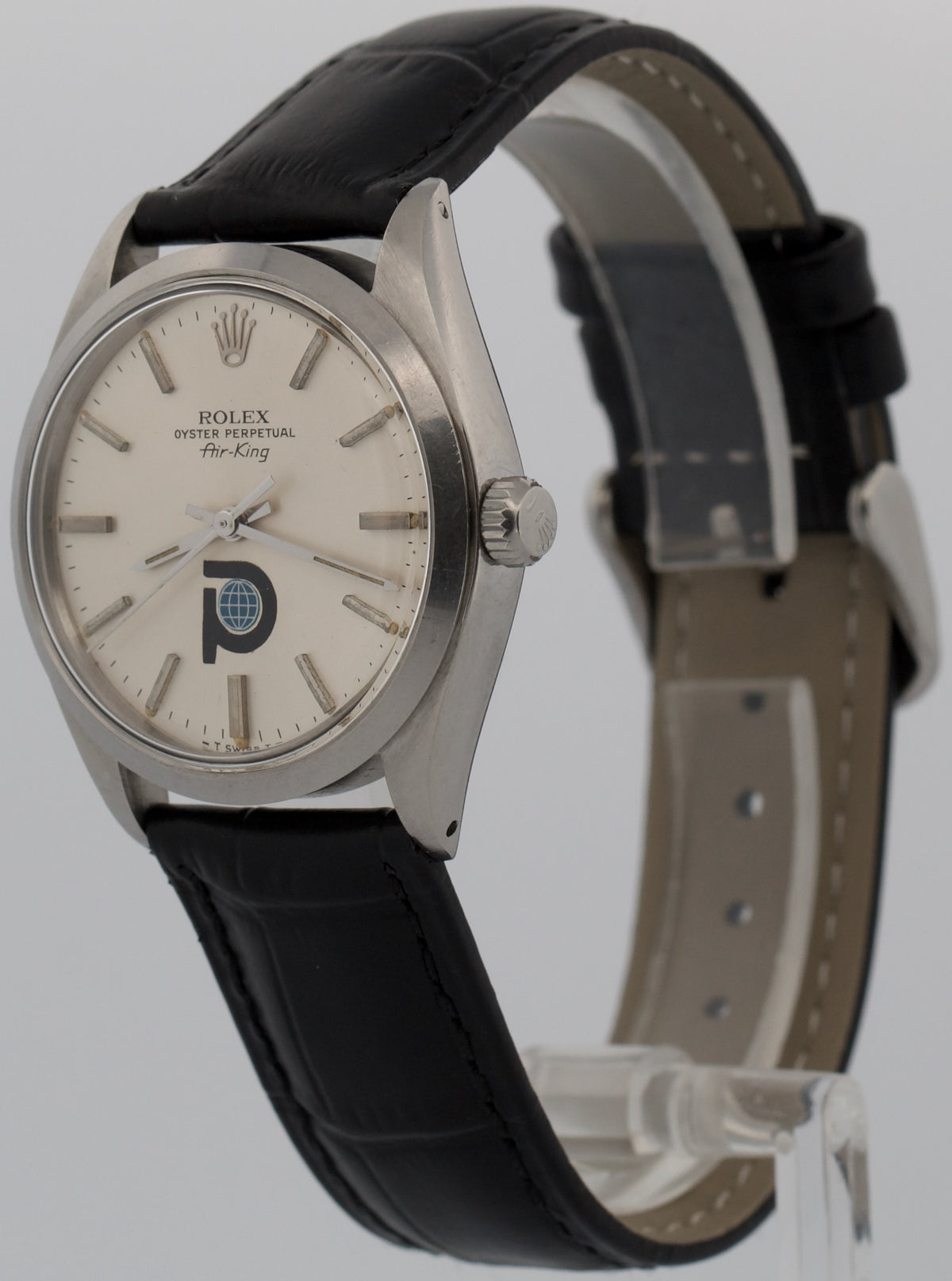 1979 Rolex Oyster Perpetual Air-King 5500 Silver Pool Intairdril Steel 34mm