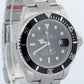 NOS STICKERED Rolex Submariner Date BLACK Steel RANDOM SERIAL 40mm 16610 BOX