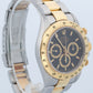 UNPOLISHED PAPERS Rolex Daytona Cosmograph BLACK 18K Gold Steel ZENITH 16523 BOX