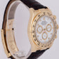 MINT Rolex Daytona Cosmograph 18K Yellow Gold White Chronograph Watch 116518