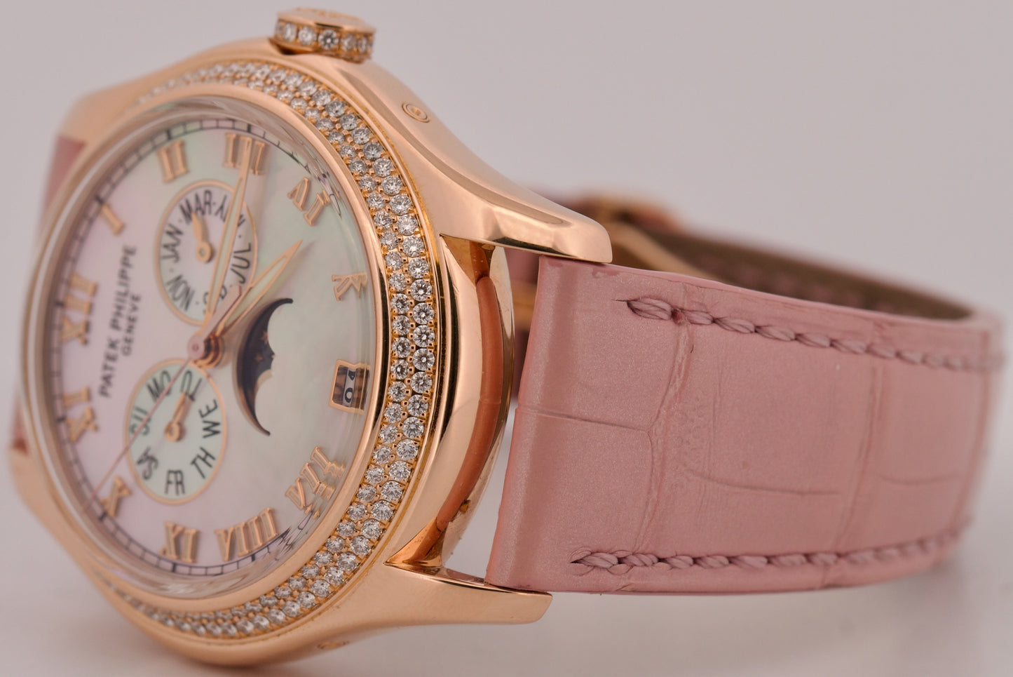 2010 PAPERS Patek Philippe Annual Calendar DIAMOND MOP 18K Gold 37mm 4936R BOX