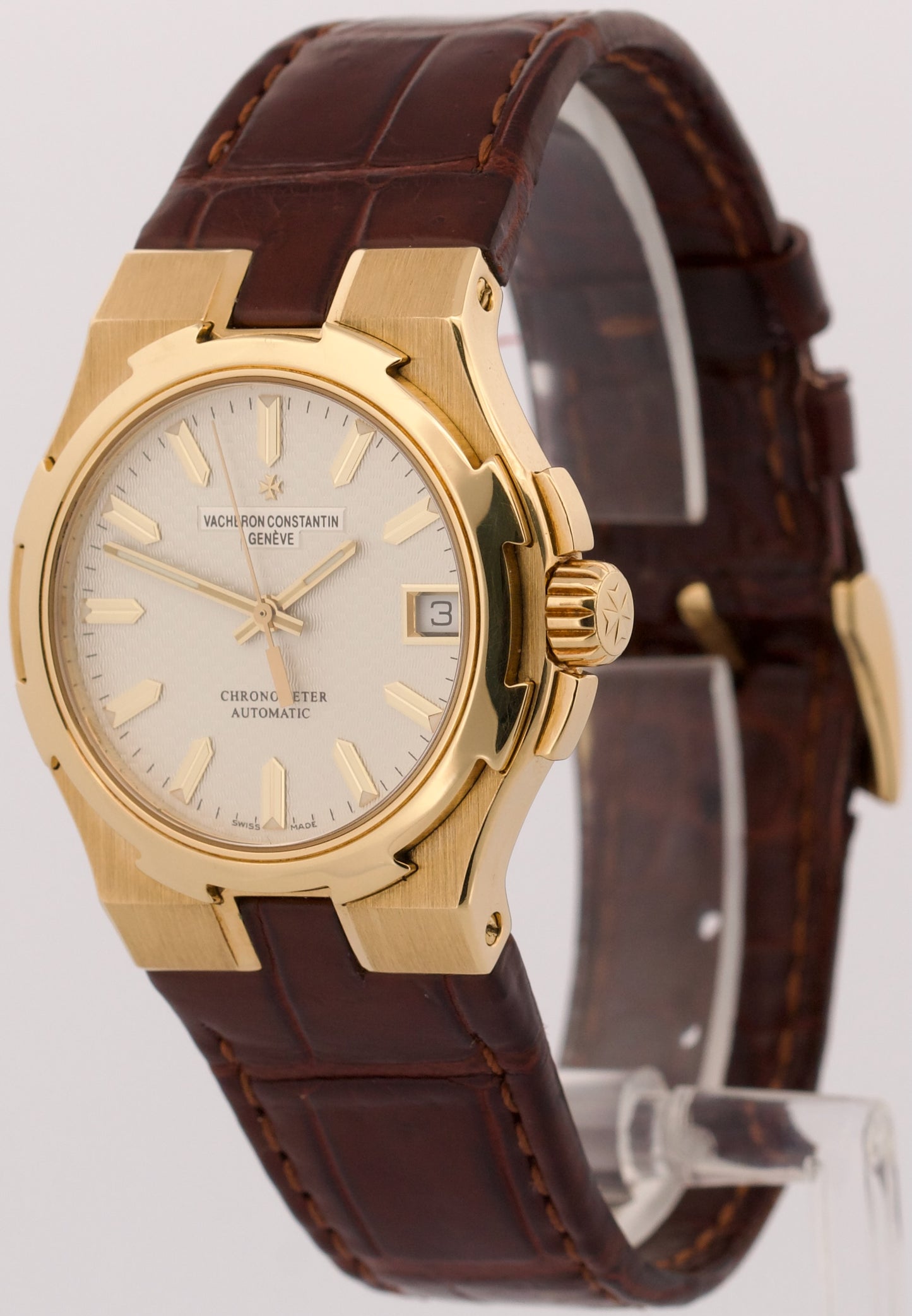PAPERS Vacheron Constantin Overseas 35mm WHITE 18K Gold 42052/000J-8967 BOX