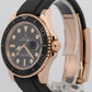 2026 CPO Rolex Yacht-Master 116655 Black 18K Rose Gold Oysterflex 40mm Watch