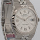 New Stickered Rolex Land-Dweller 127334 40mm White Stainless Steel Box Papers