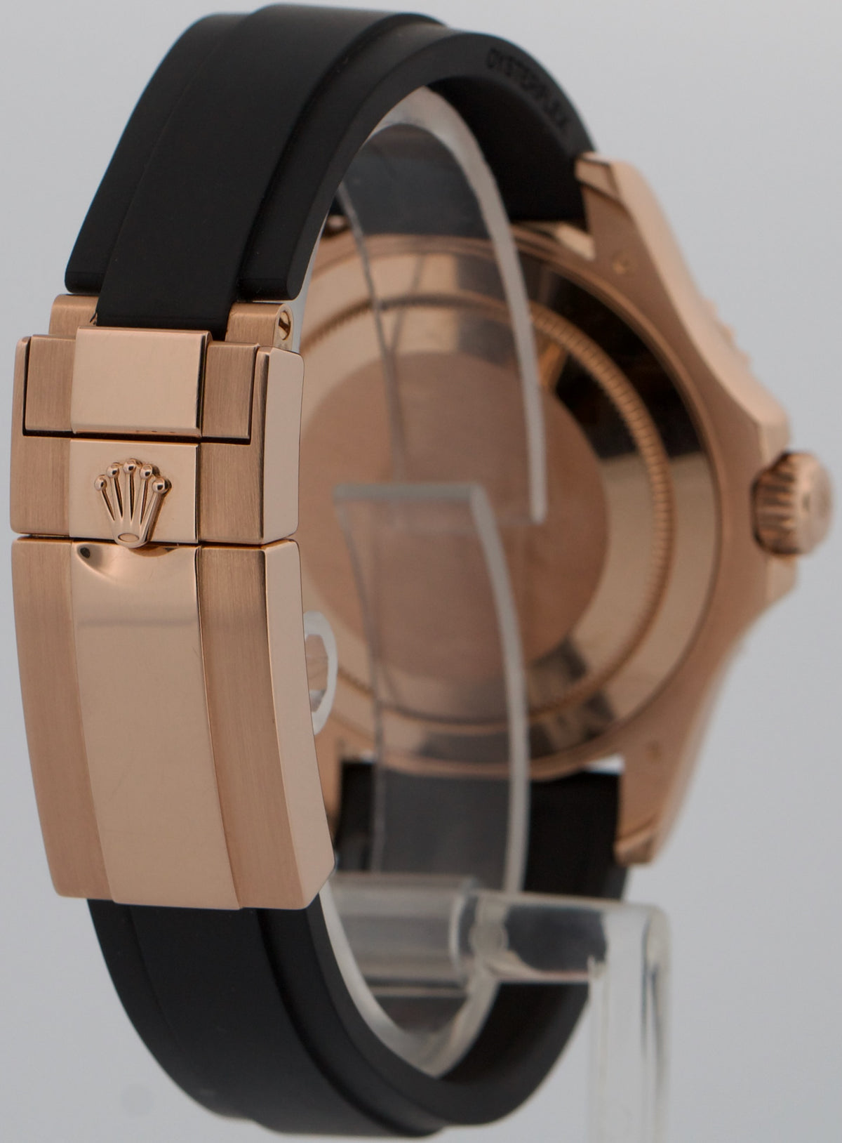 2026 CPO Rolex Yacht-Master 116655 Black 18K Rose Gold Oysterflex 40mm Watch