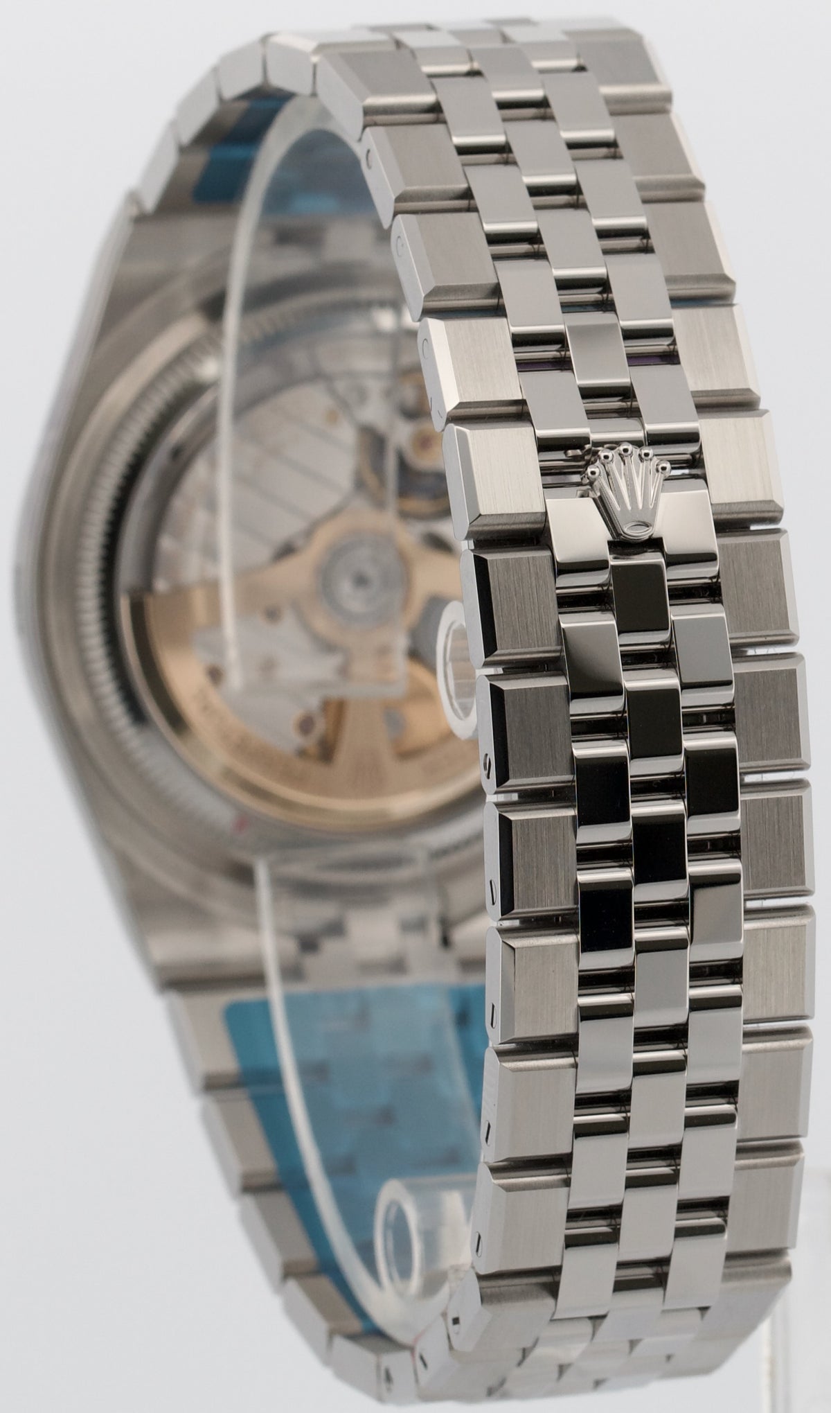 New Stickered Rolex Land-Dweller 127334 40mm White Stainless Steel Box Papers