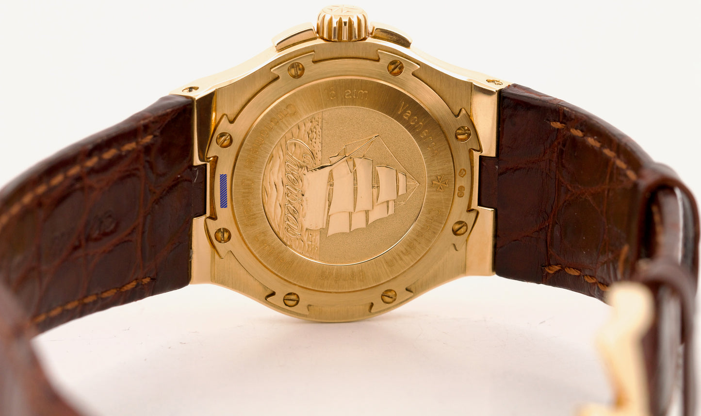 PAPERS Vacheron Constantin Overseas 35mm WHITE 18K Gold 42052/000J-8967 BOX