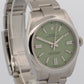 New 2026 Rolex Oyster Perpetual 134300 Pistachio Green Steel 41mm Box Papers