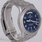 MINT Breitling Aviator 8 Day-Date PAPERS Stainless Blue 41mm Watch A45330 B+P