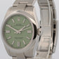 New 2026 Rolex Oyster Perpetual 134300 Pistachio Green Steel 41mm Box Papers