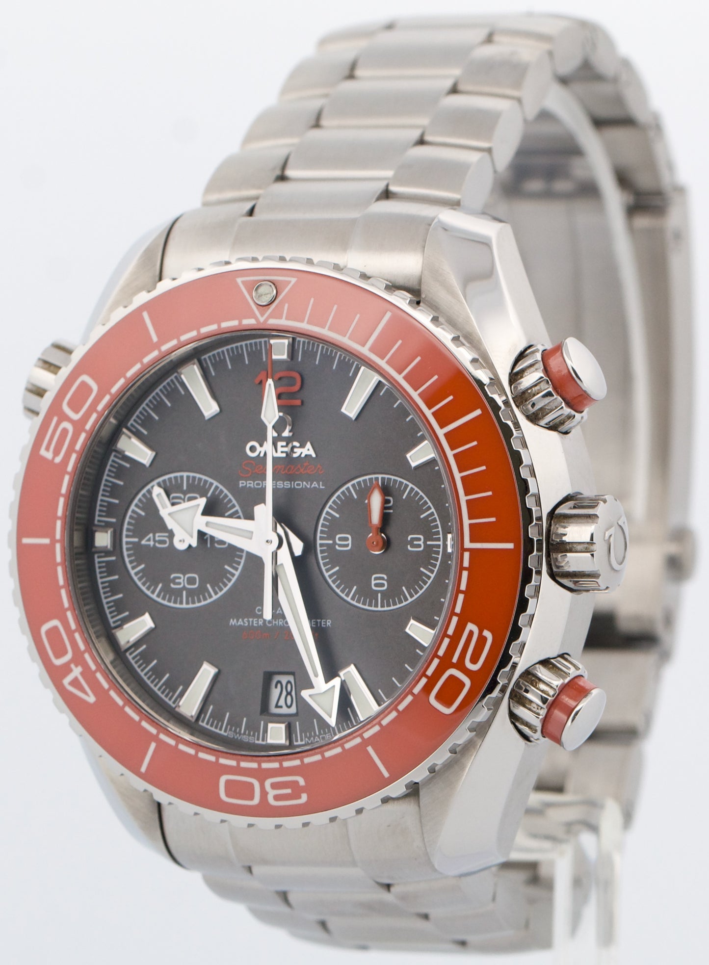Omega Seamaster Planet Ocean 600M 45.5mm ORANGE Steel 215.30.46.51.99.001 Watch
