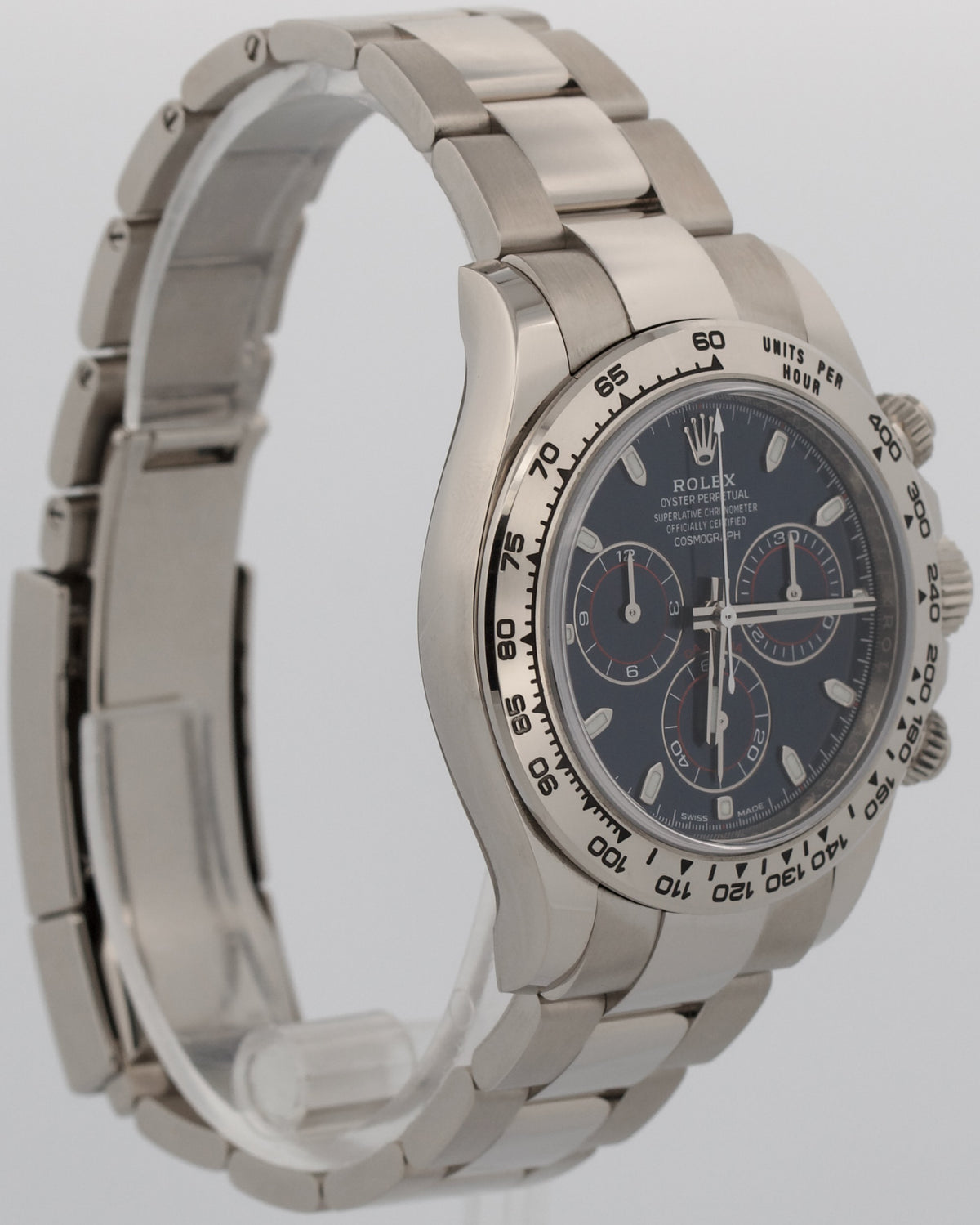 2021 Rolex Daytona Cosmograph 116509 Blue 18K White Gold 40mm Watch Box Papers