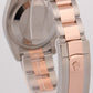 PAPERS Rolex DateJust 36mm PINK ROMAN 18K Rose Gold Steel OYSTER 116201 BOX