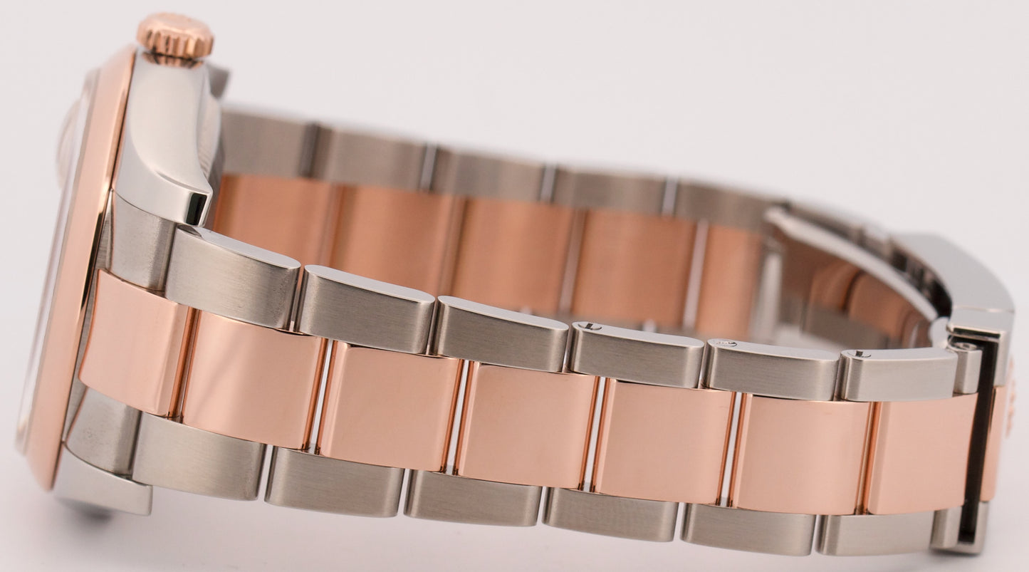 PAPERS Rolex DateJust 36mm PINK ROMAN 18K Rose Gold Steel OYSTER 116201 BOX