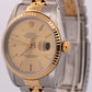 1988 Rolex DateJust 16233 36mm Champagne Two-Tone 18K Gold Steel Jubilee Watch