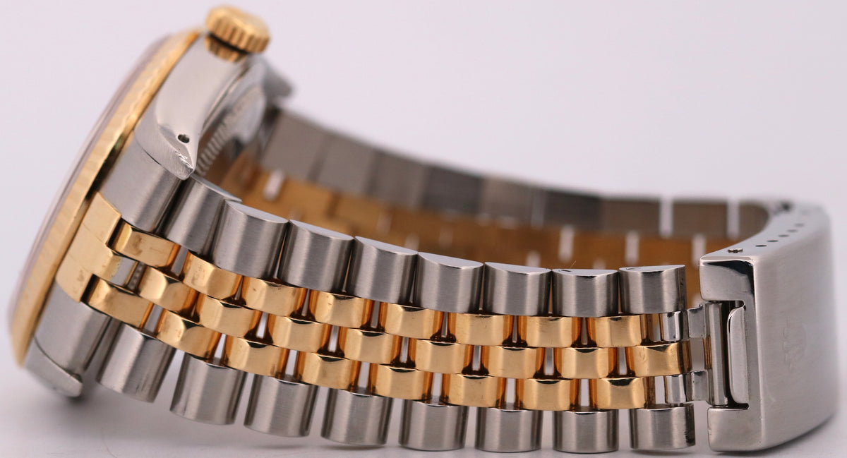 1988 Rolex DateJust 16233 36mm Champagne Two-Tone 18K Gold Steel Jubilee Watch