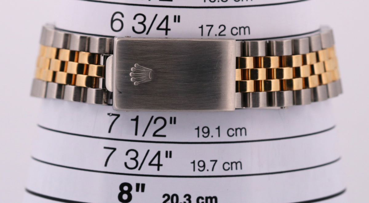1988 Rolex DateJust 16233 36mm Champagne Two-Tone 18K Gold Steel Jubilee Watch