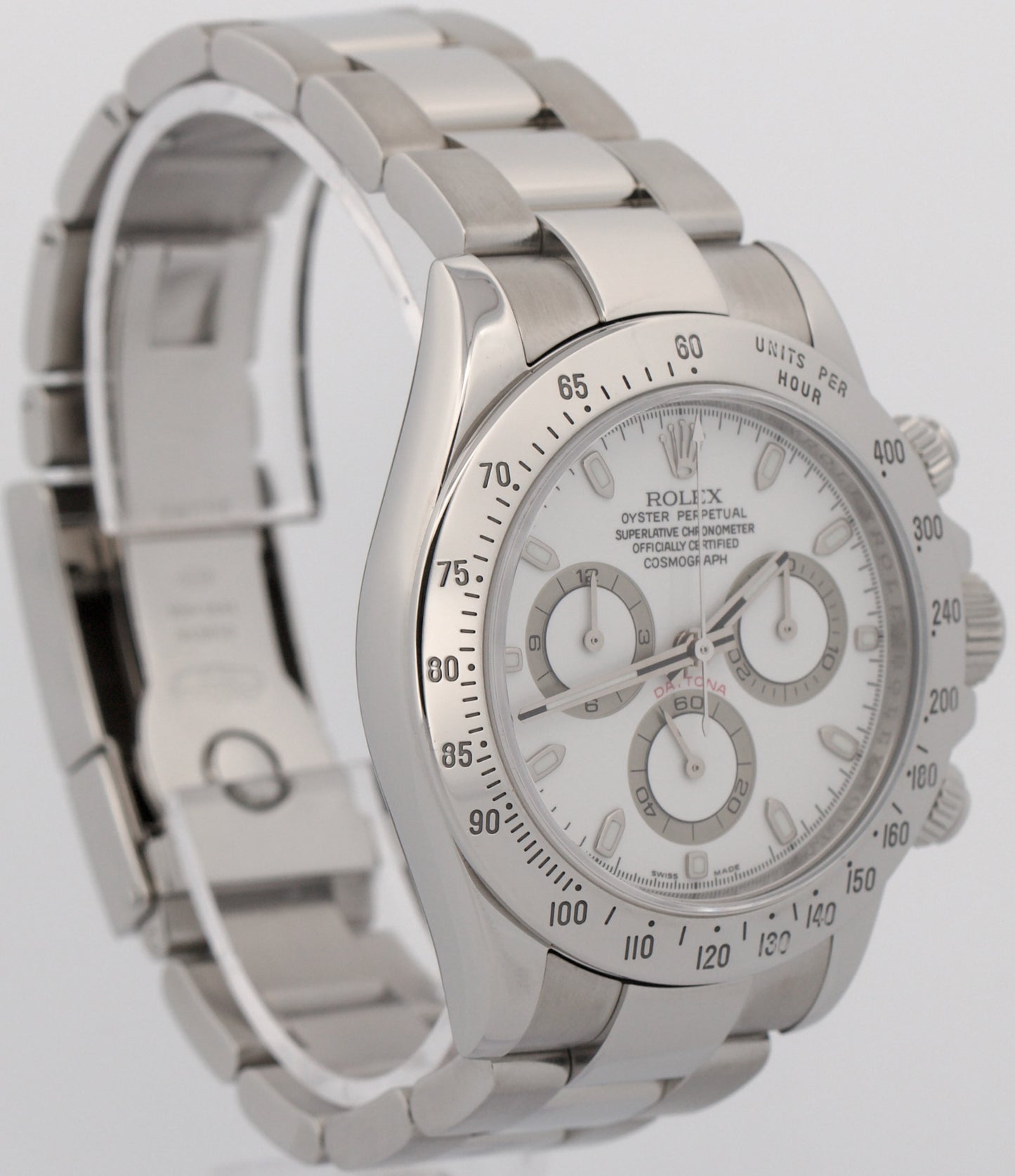 2009 PAPERS Rolex Daytona Cosmograph WHITE Stainless Steel REHAUT 116520 BOX