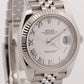 2021 PAPERS Rolex DateJust 41 WHITE ROMAN 18K Gold 41mm JUBILEE 126334 Watch BOX