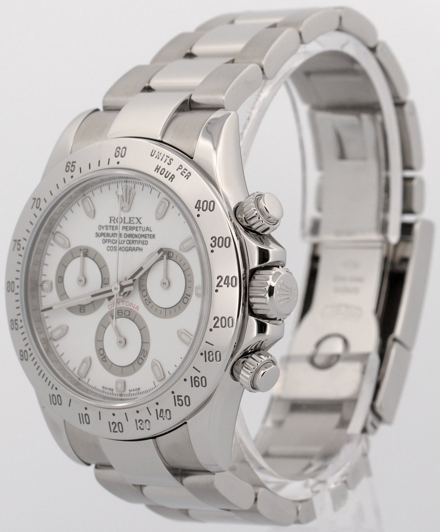 2009 PAPERS Rolex Daytona Cosmograph WHITE Stainless Steel REHAUT 116520 BOX