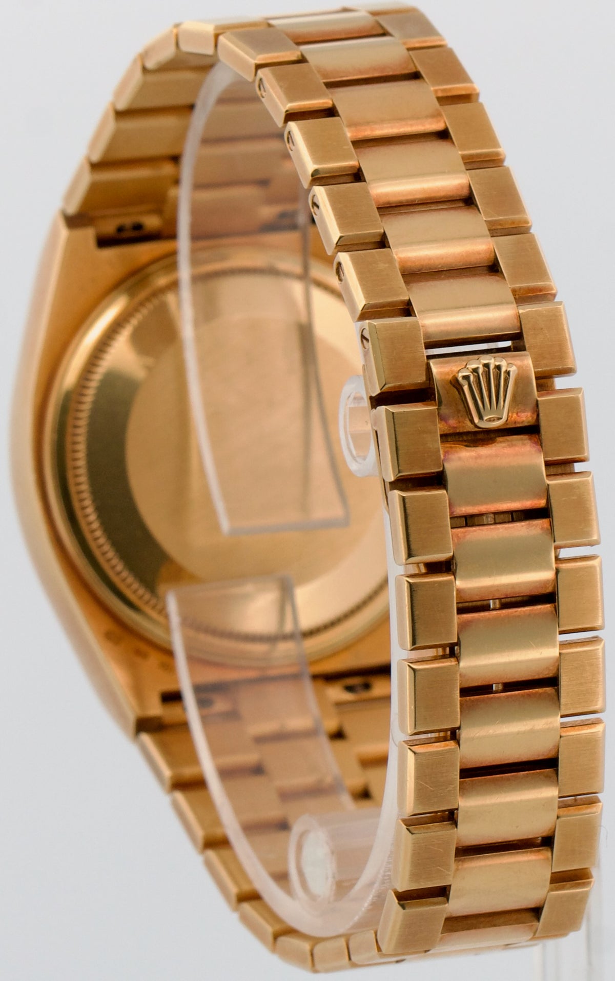 Rolex OysterQuartz Day-Date 18K Factory Blue Computer Arabic 19018 Box Papers