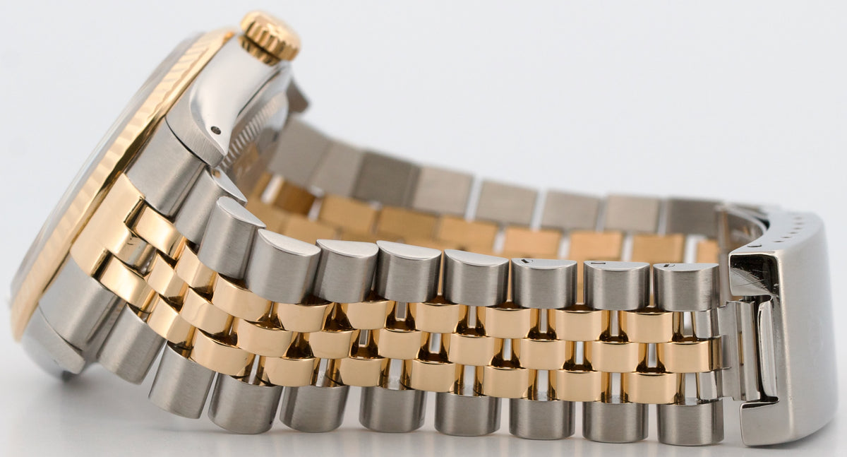 Rolex DateJust 16233 Purple Computer 18K Yellow Gold Steel Jubilee 36mm Watch