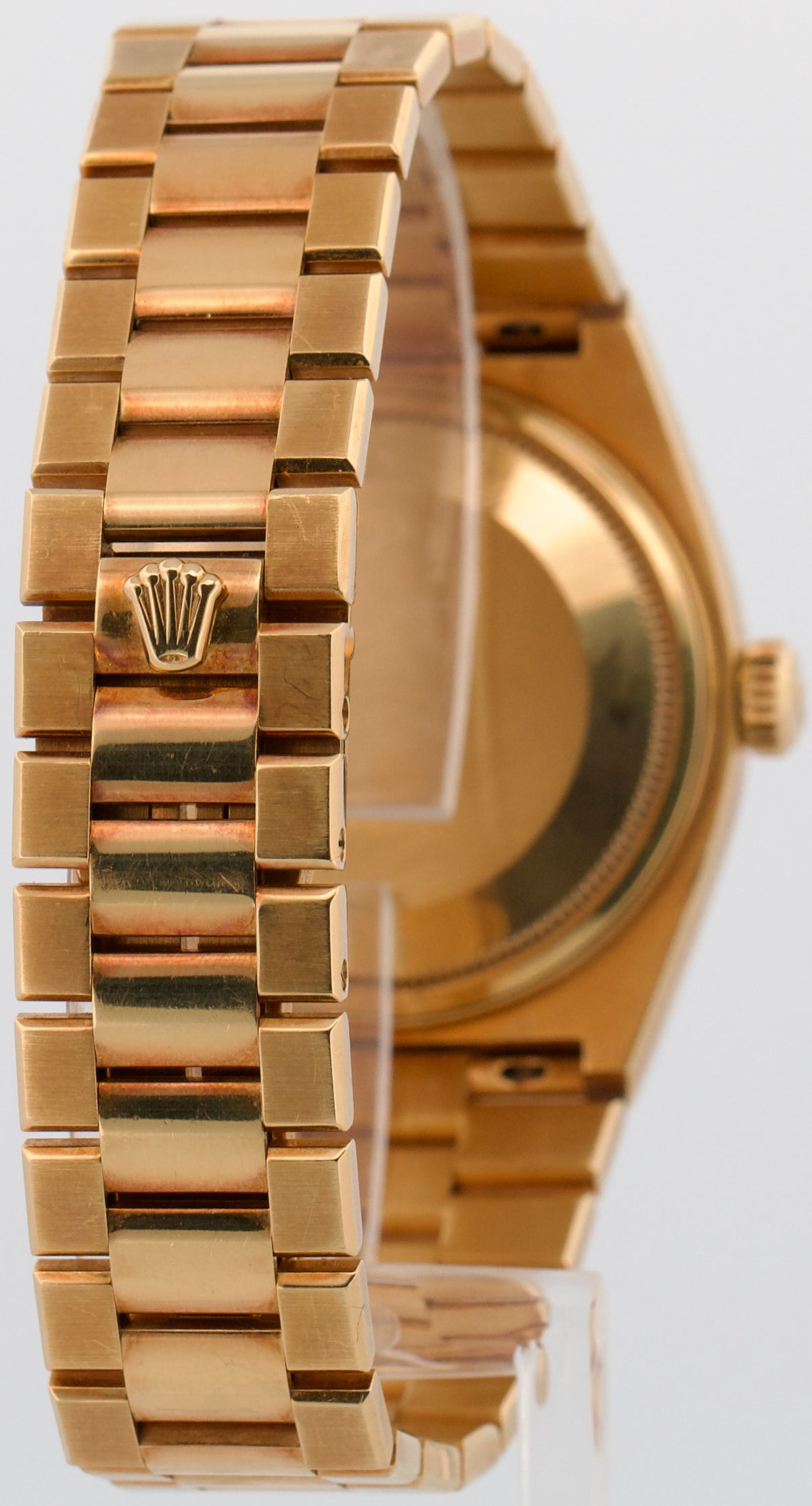 Rolex OysterQuartz Day-Date 18K Factory Blue Computer Arabic 19018 Box Papers