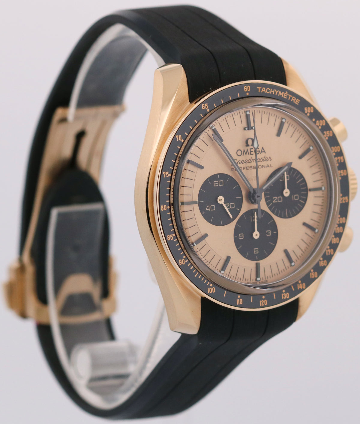 2023 Omega Speedmaster 310.62.42.50.99.001 Moonshine 18K Yellow Gold Box Papers