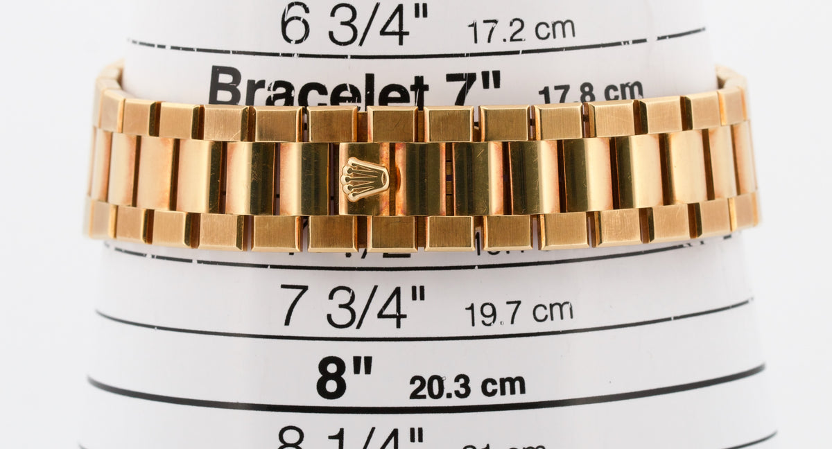 Rolex OysterQuartz Day-Date 18K Factory Blue Computer Arabic 19018 Box Papers