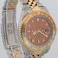 Rolex GMT-Master II ROOT BEER Two-Tone 18K Gold JUBILEE Steel Brown 16713 Watch