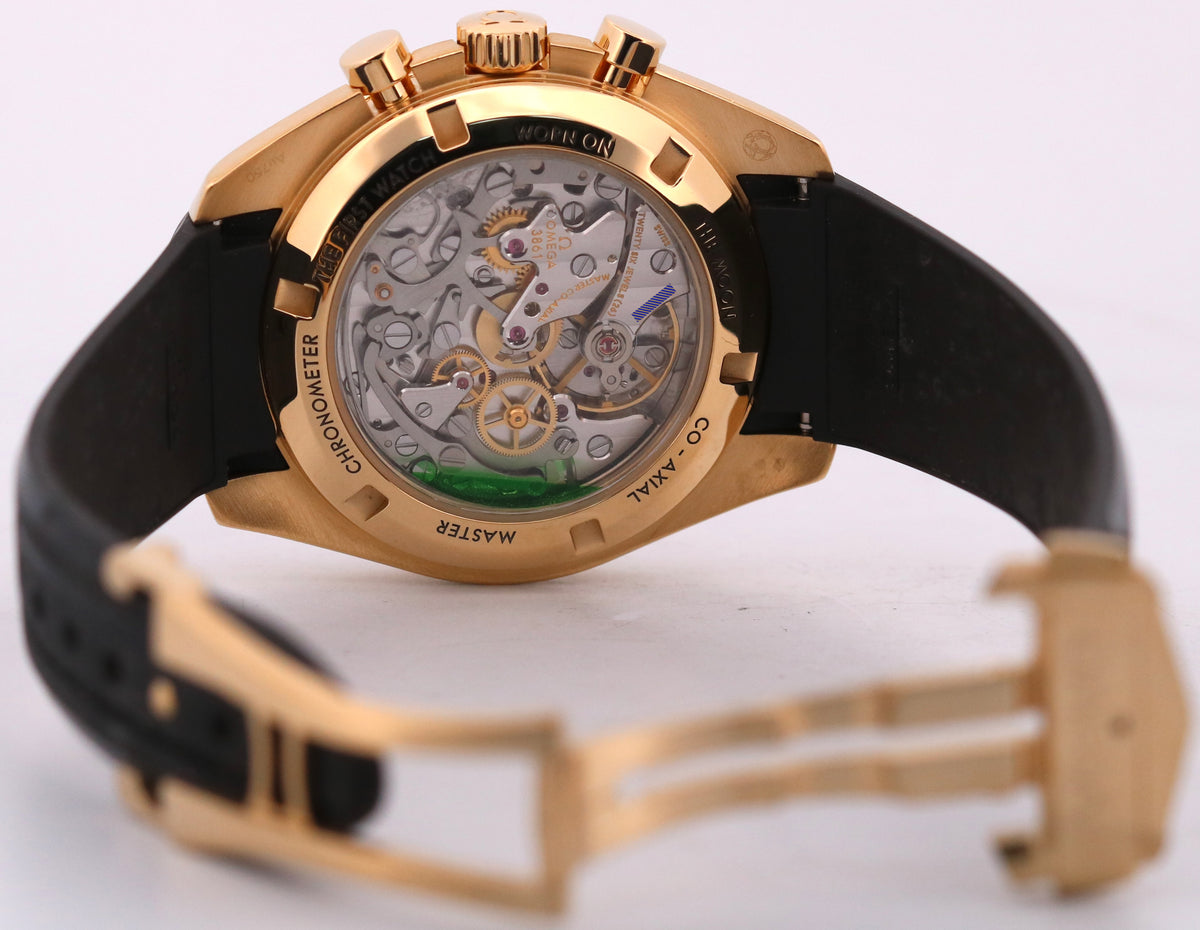 2023 Omega Speedmaster 310.62.42.50.99.001 Moonshine 18K Yellow Gold Box Papers