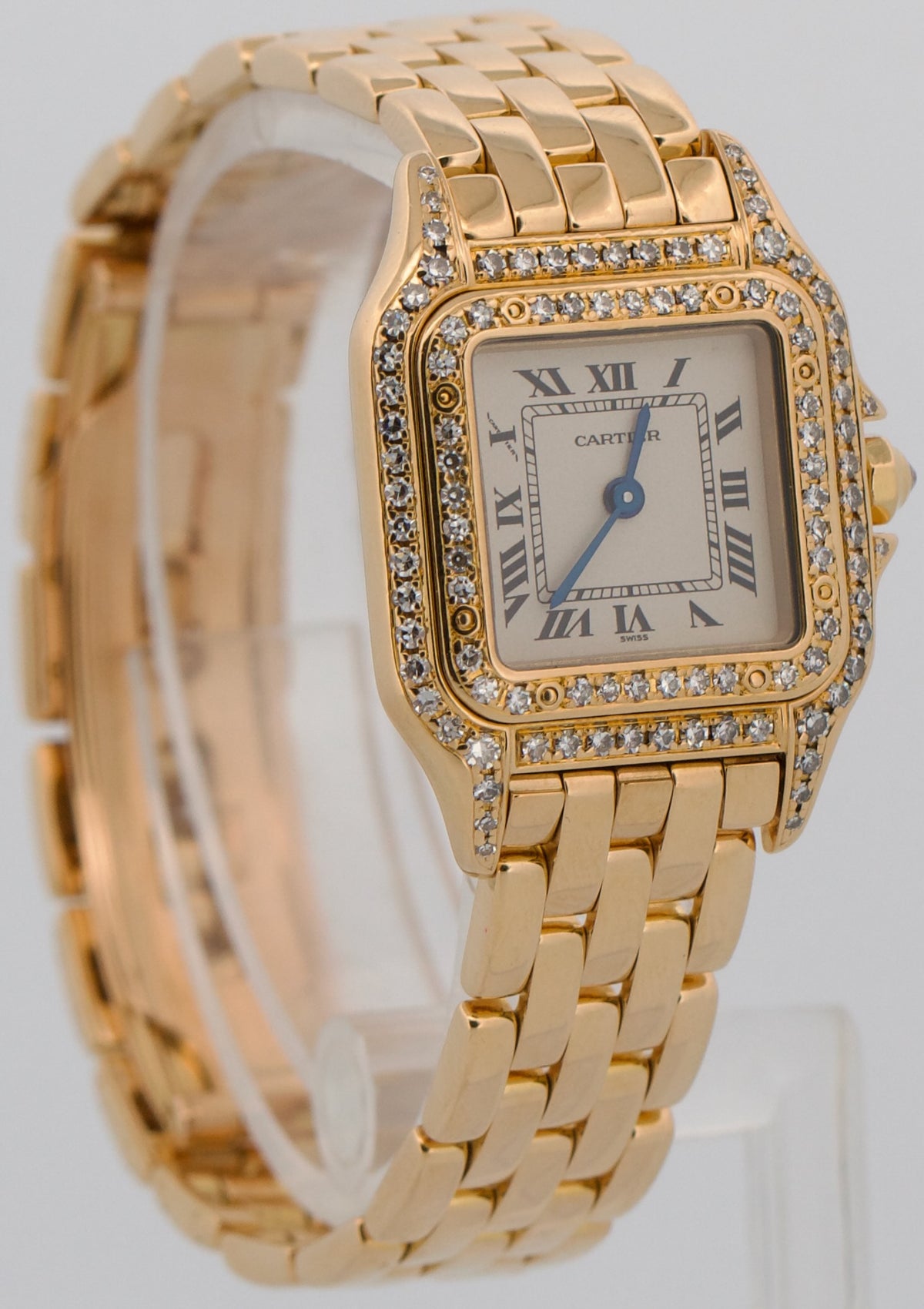 Ladies Cartier Panthere 86691 WF3072B9 Factory Diamond 18K Quartz 22mm Watch