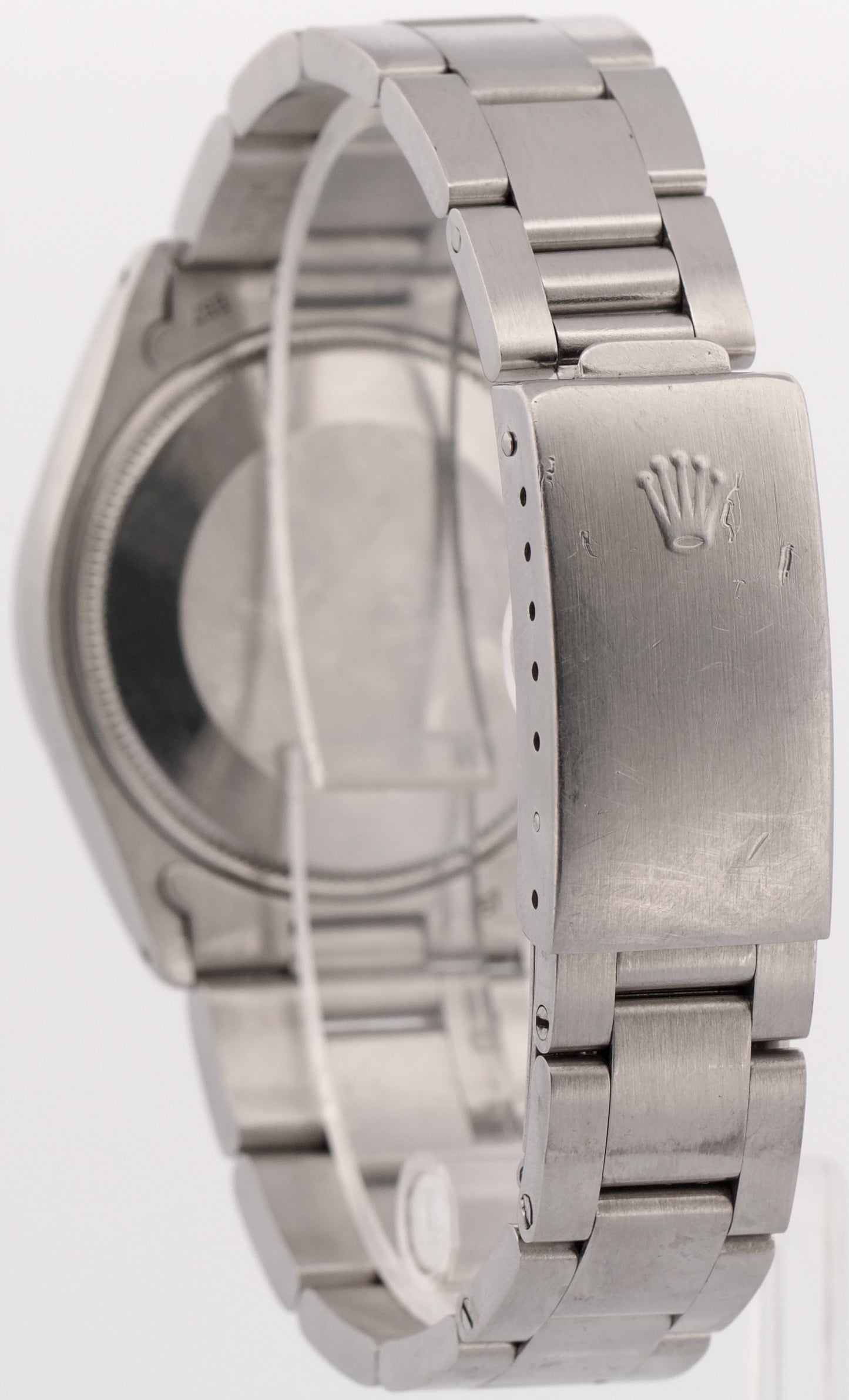 UNPOLISHED Rolex Oyster Perpetual Air-King SILVER DOMINOS Steel MK1 34mm 5500