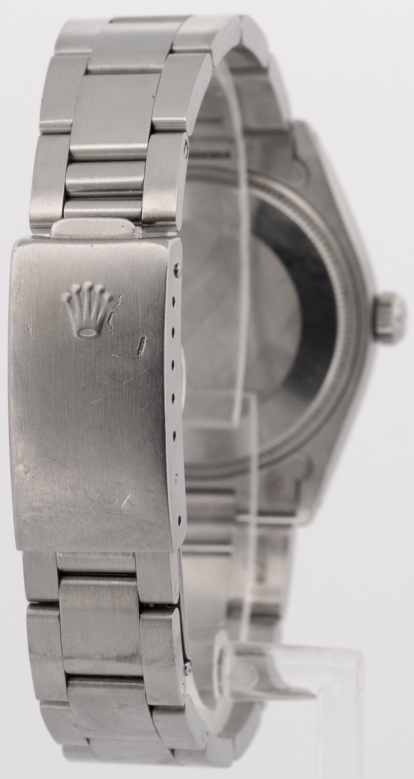 UNPOLISHED Rolex Oyster Perpetual Air-King SILVER DOMINOS Steel MK1 34mm 5500