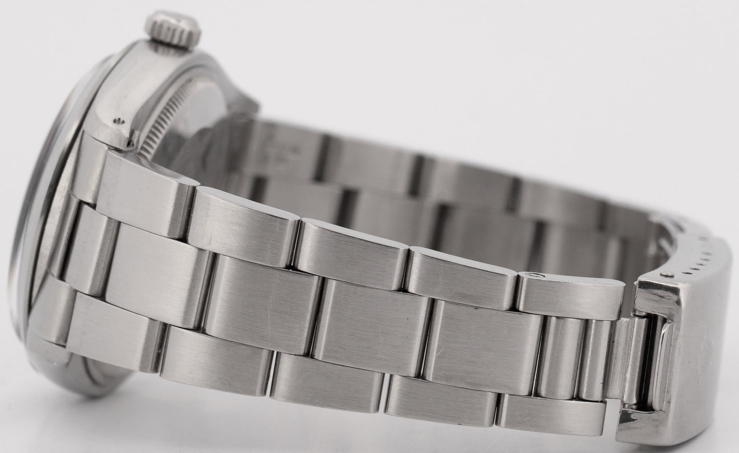 UNPOLISHED Rolex Oyster Perpetual Air-King SILVER DOMINOS Steel MK1 34mm 5500