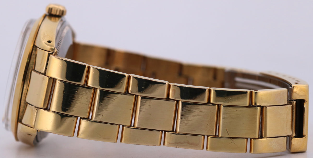1984 Rolex Oyster Perpetual Date 15505 34mm Champagne Gold Oyster Watch Box