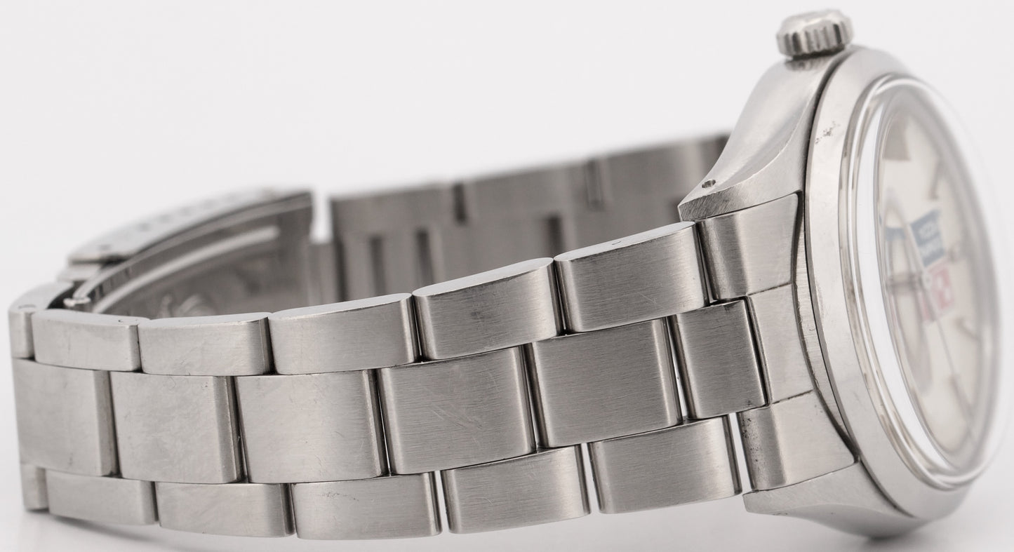 UNPOLISHED Rolex Oyster Perpetual Air-King SILVER DOMINOS Steel MK1 34mm 5500