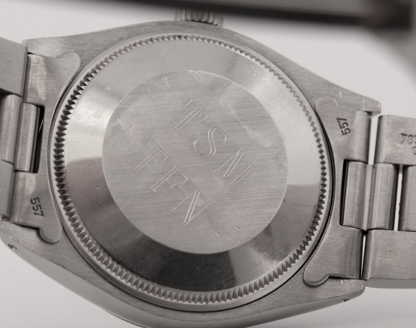 UNPOLISHED Rolex Oyster Perpetual Air-King SILVER DOMINOS Steel MK1 34mm 5500